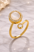 Perla™ — Bague Anti-Stress Ajustable Élégante | Calmora
