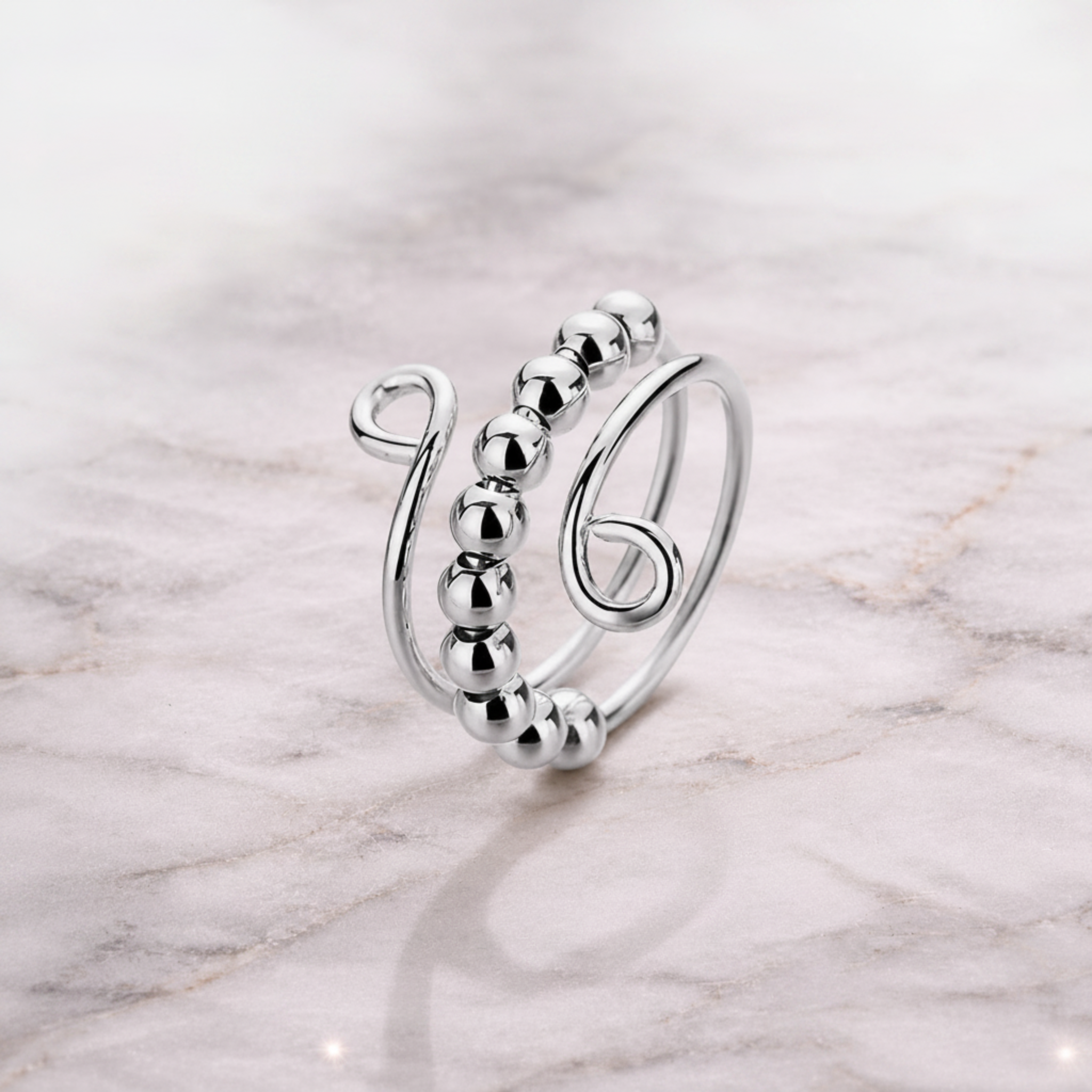Bague-antistress-Calmora-couleur-argent-rotatif-en-acier-inoxydable