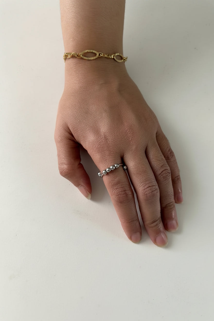 Bague Aura argentée